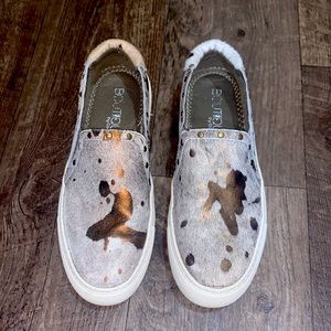 Cow print shoes